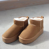 Suede Plush Warm Casual Shoes 2023 Winter New Thick Goth-BS01027-Veeddydropshipping